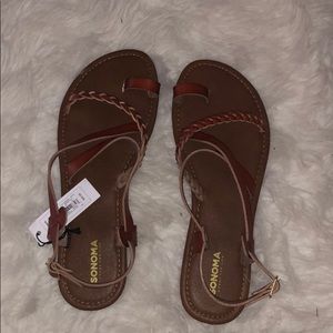 Sonoma brown  gladiator sandals size 9-10